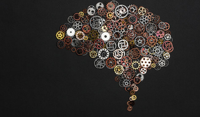 brain image made with cogs